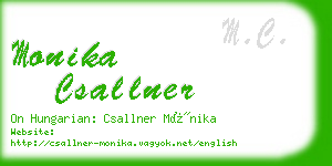 monika csallner business card